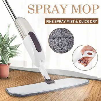 

Water Spray Mop for Hardwood Floors Dust Mop with Microfiber machine washable Pad with a Refillable Water Bottle
