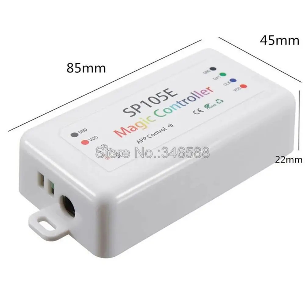 SP105E светодиодный Управление; 4,0 Bluetooth APP Управление для DC5-24V WS2801 WS2811 WS2812B SK6812 LDP8806 APA102 Светодиодные ленты 2048 Пиксели