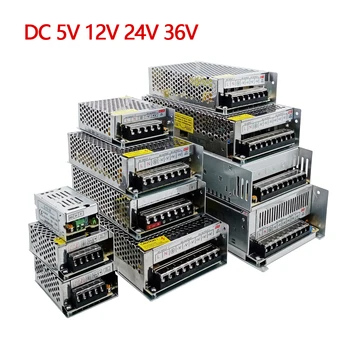Fuentes de alimentación conmutadas SMPS, dispositivos de conmutación de CA 220V a CC de 5V, 12V, 24V y 36V, 11A 2A 3A 5A 10A 20A 30A 1