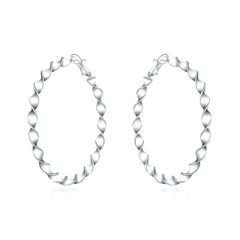 New Style 925 Sterling Silver Earrings Twisted Line Fashion Earring Dress Ladies Jewelry Gifts