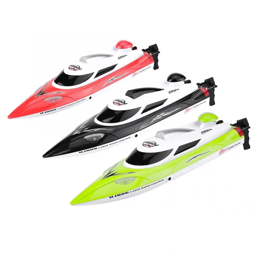 HJ806 RC лодка 35 км/ч высокоскоростной Быстрый корабль с системой охлаждения воды лодка ночник двухслойный Водонепроницаемый RC лодки игрушки подарки
