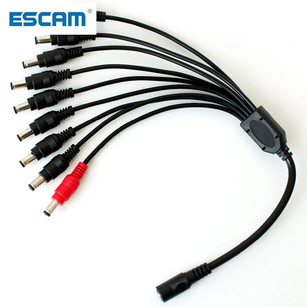 Sunvision 1 to 9 DC Power Splitter Cable with 5.5x2.1mm Plugs for CCTV CS19 Sunvision 1 to 9 DC Power Splitter Cable with 5.5x2.1mm Plugs for CCTV CS19
