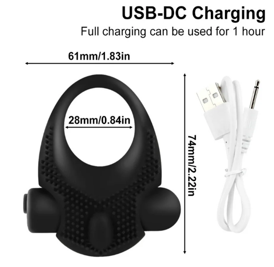 Задержка эякуляции кольцо для пениса 10 скоростей вибратор USB зарядка силиконовый