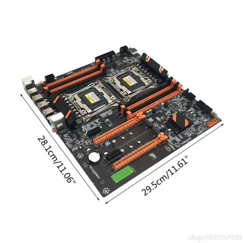 شراءX99 المزدوج خادم لوحة أم للكمبيوتر LGA2011-3 وحدة المعالجة المركزية DDR4 الذاكرة لعبة وحدة اللوحة الرئيسية S30 20 دروبشيبينغ