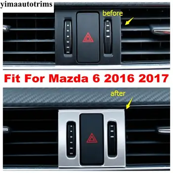 

Central Danger Lights Warning Lamp Frame Cover Trim For Mazda 6 2016 2017 Matte Interior Kit