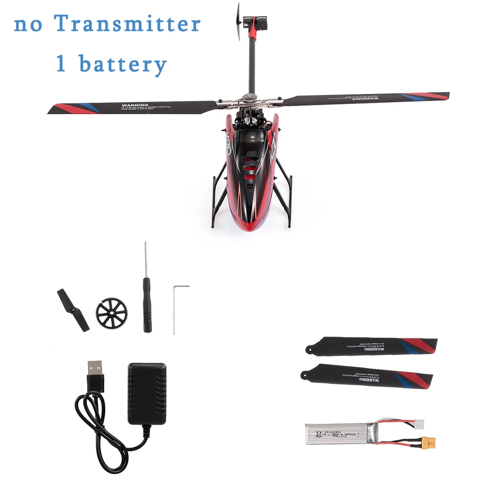 WLtoys XK K130-B Радиоуправляемый вертолет с бесщеточным двигателем 3D6G Flybarless S-FHSS трюк вертолет 3 батареи пульт дистанционного управления для детей - Цвет: no Transmitter 1B