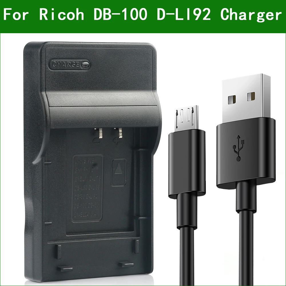 DB-100 D-LI92 DB100 DLI92 цифровой Камера Батарея Зарядное устройство для Ricoh CX3 CX4 WG-4 WG-5 |