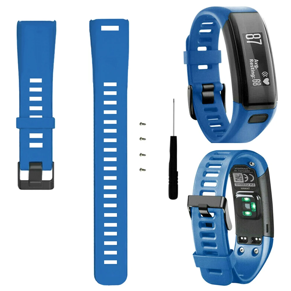 Силиконовый мягкий браслет сменные ремешки для часы Garmin vivosmart HR