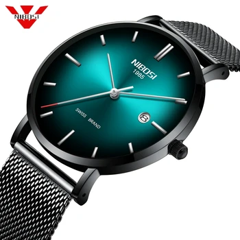 

NIBOSI Watch Male Simple Fashion Brand Quartz Watch Luxury Creative Waterproof Date Casual Men Watches Relogio Masculino