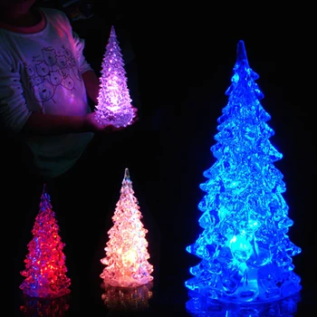 

Christmas Decorations Holiday Xmas Gift Changing LED Tree Decoration Night Light Lamp Gift 1PC Christmas Tree LED Night Light