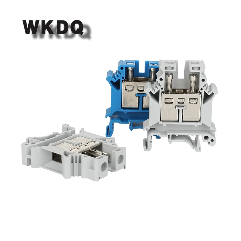 

10pcs UK-16 Equivalent to PHOENIX 2 Conductors Universal Screw Connection Din Rail Terminal Block Connector UK16