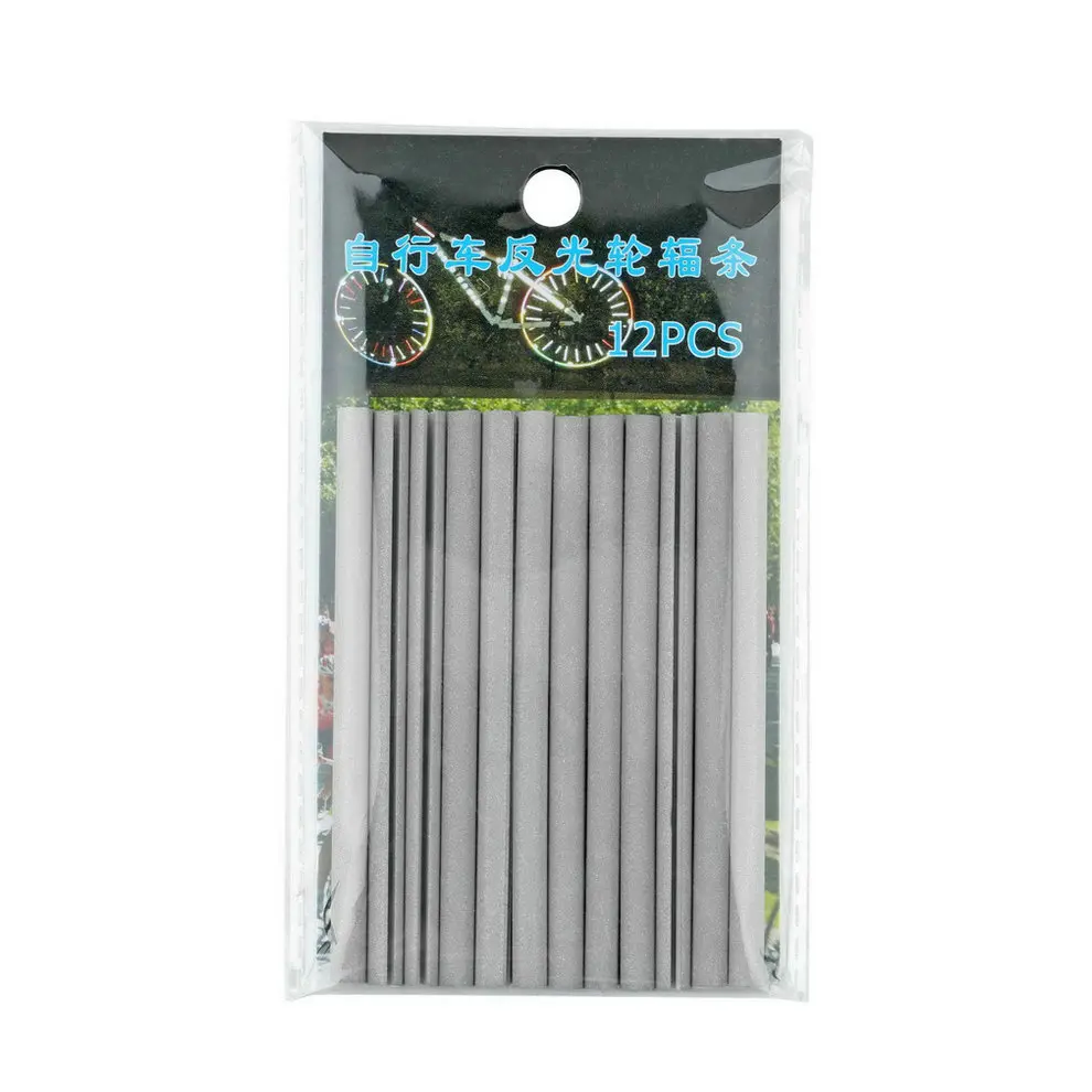 Sale 12pcs Reflective Mount Clip Tube Warning Strip Bicycle bike Wheel Spoke Reflector mountain rear bike reflector light New Arrival 2