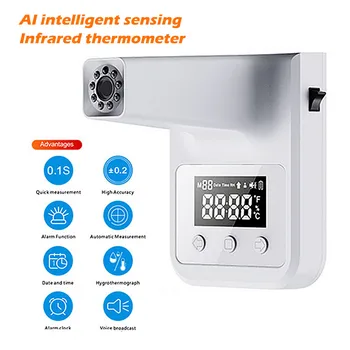 

Digital Infrared LCD IR Forehead Thermometer, Non-Contact for Adults and Kids Meter with Fever Alarm термометр уличный