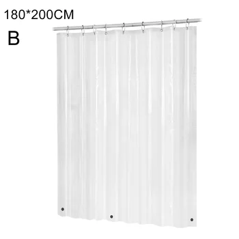 

PEVA Bathroom Shower Curtain Liner Clear Heavy Duty Waterproof Shower Curtain Liner Anti-Microbial Mildew Resistant PAK5