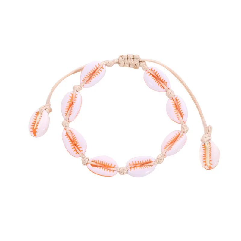 Boho Shell браслет дружбы браслеты для женщин прелестная веревка цепочка Strand браслет Femme Pulseira Mujer друзья подарки ювелирные изделия - Окраска металла: 7135