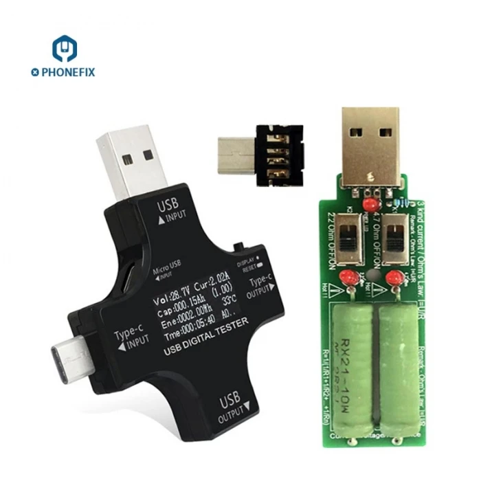 PHONEFIX многоинтерфейсный тестер USB type-C выходное напряжение электрический мультиметр Детектор Многофункциональный USB тестер заряда