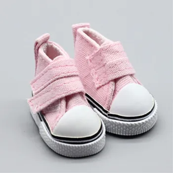 

Hot Fashion Shoes For Dolls 1/6 BJD Doll Canvas Pink Red Purple Yellow Doll Accessories BJD Shoes For 26-28CM Doll Accessories