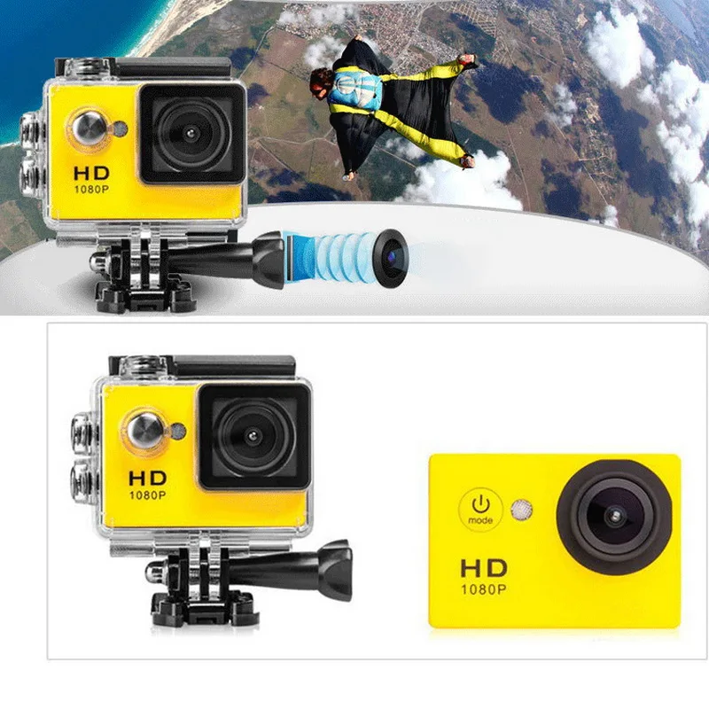 DV Экшн-камера TOSPRA Ultra HD 4K WiFi 2,0 дюймов 1080p для подводной съемки 30 м водонепроницаемая Спортивная видеокамера на Шлем s Sport Cam