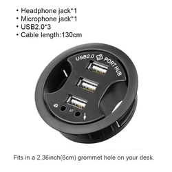 Premium USB 3.0 Desktop Hub with Multi - Card Reader, Headphone Support, and Volume Control (USB 2.0 HUB 1)