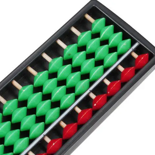 Портативный пластиковый Abacus арифметические счеты соробан инструмент для расчета 13 стержней с красочными бусинами отличный развивающий инструмент для детей
