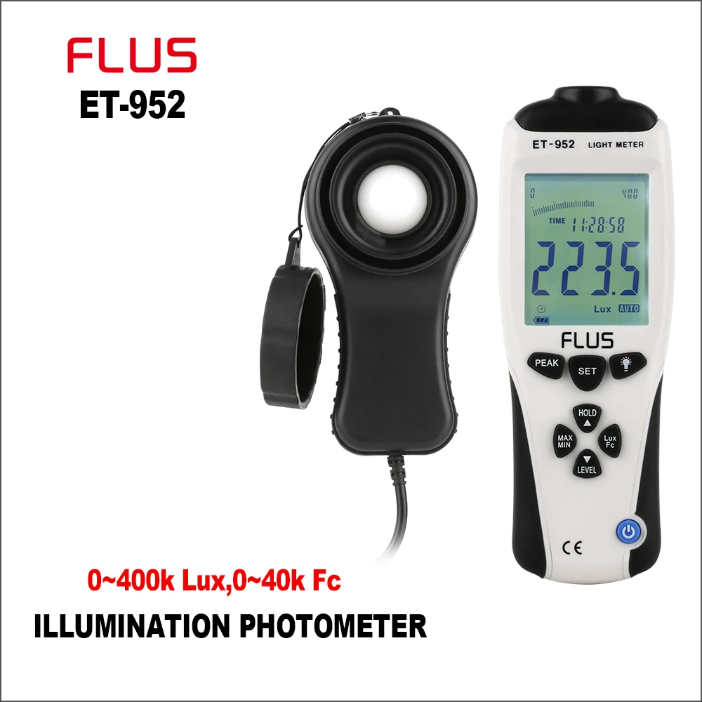 FLUS цифровой светильник Luxmeter Профессиональный люкс мини-осветительный прибор