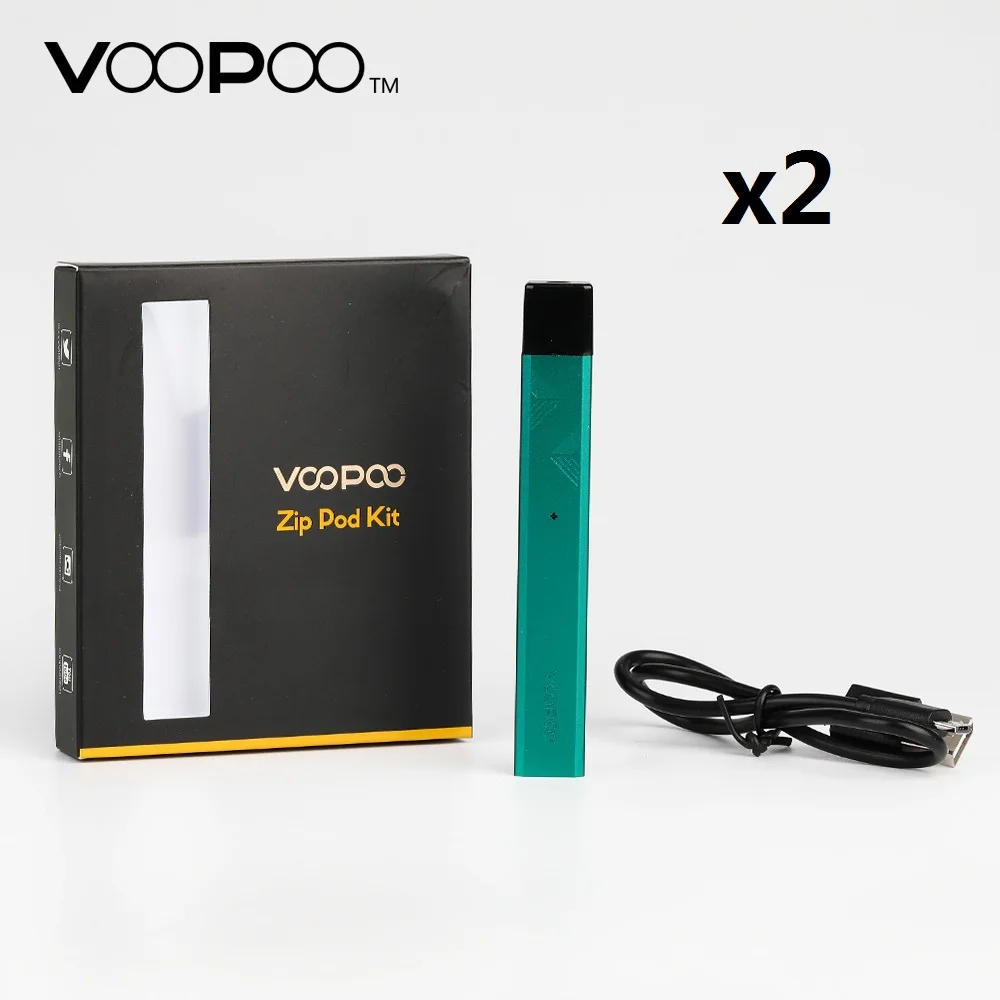 2 шт. VOOPOO Alpha Zip Pod Комплект с батареей 250 мАч и 1 мл Pod и 1.8ohm катушка супер легкая система Pod Vs Drag Nano/INFINIX