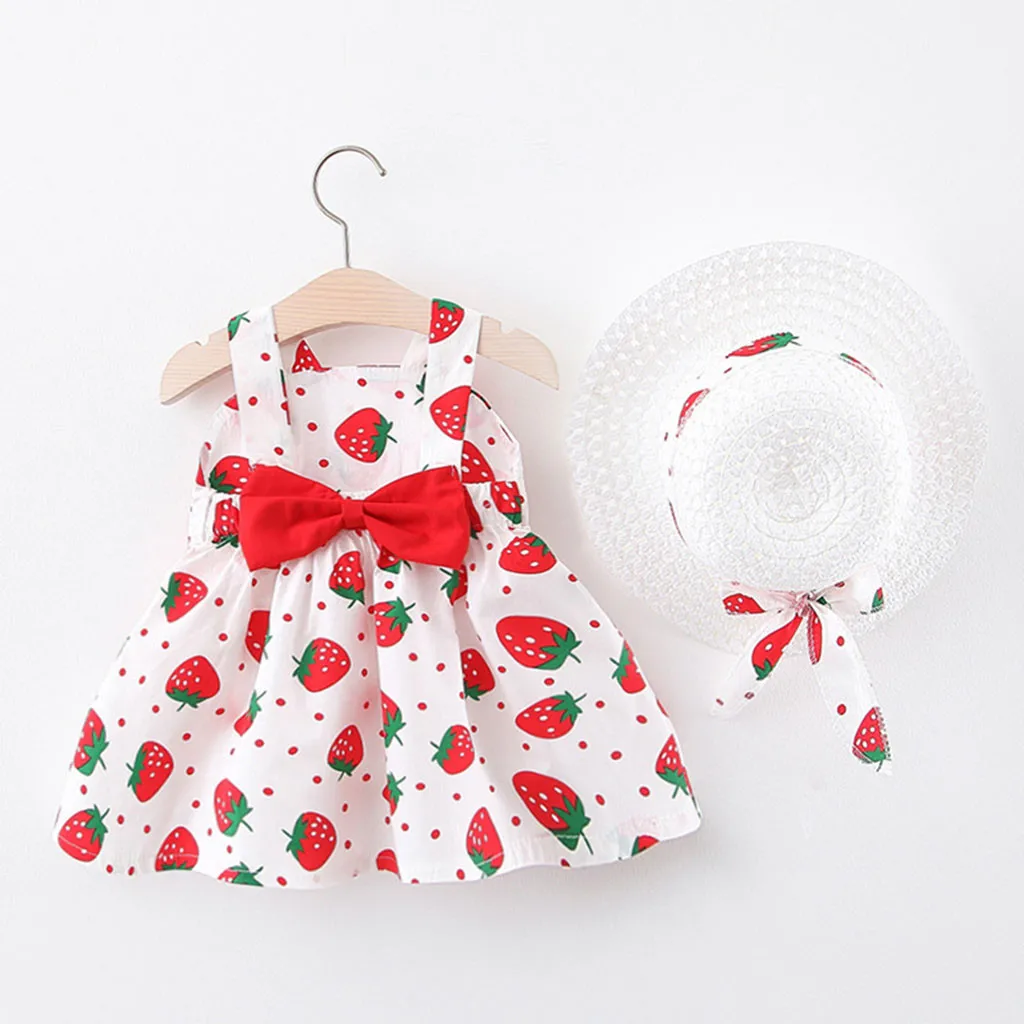 strawberry baby frocks