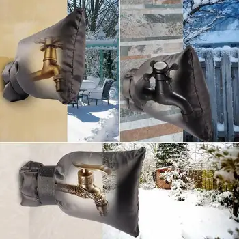 

Winter Outdoor Garden Faucet Protective Cover Protector Courtyard Anti-Freeze Bib Socks Hose D3I3