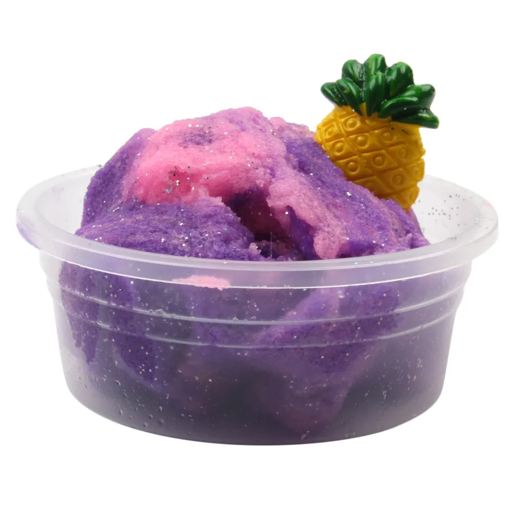 Colorful Mixing Cloud Cotton Candy Slime Fluffy Polymer Anti Stress Slime Sludge Cotton Mud Toy Toys For Children #A