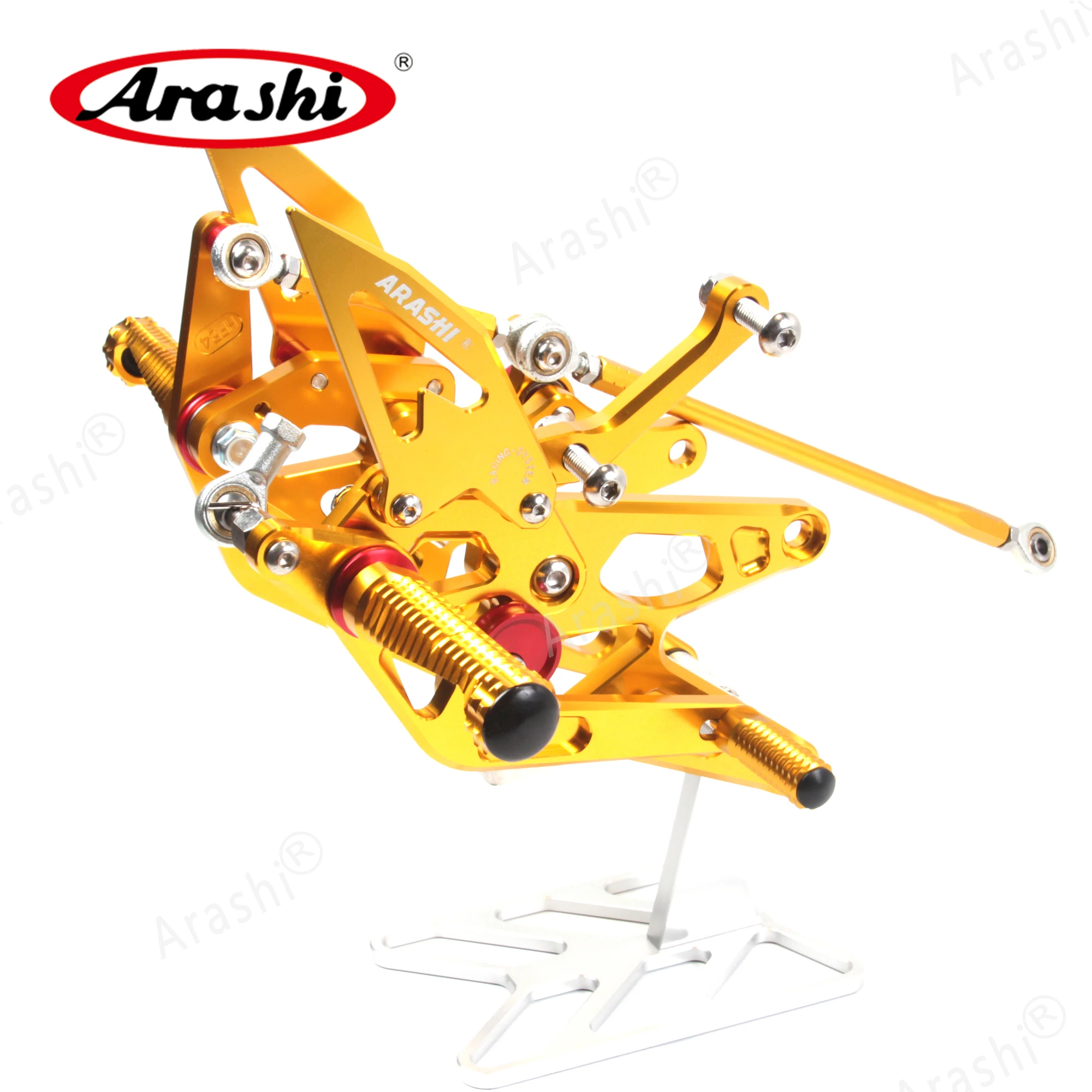 Араши для YAMAHA YZF R1 2004-2005 ЧПУ Регулируемая подножка подножки мотоциклист Rearset подножки YZF-R1 2004 2005 2006