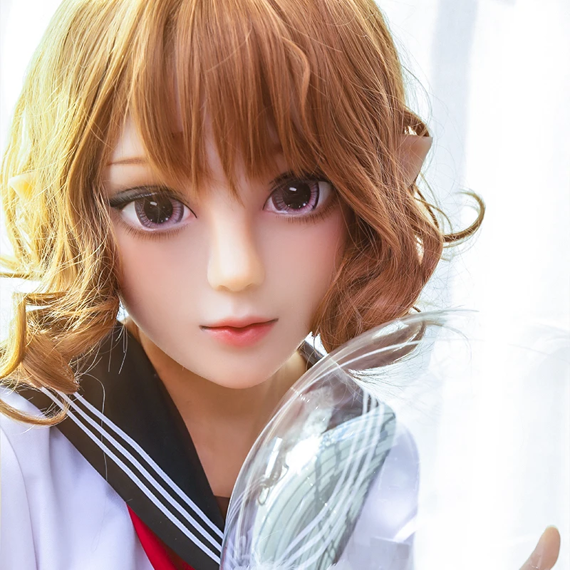 HIDOLLS 21) ручная работа женская девочка кремнезема Смола полуголова Косплей Японская ролевая игра BJD кигуруми маски Трансвестит кукольная маска