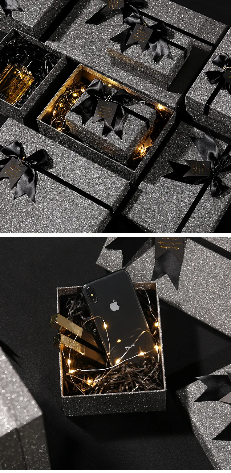 Bling conos papel boda подарок на день рождения Подарочная Коробка Лазерная бумажная Коробка духи галстук губная помада упаковка Коробка конфет Коробка для конфет
