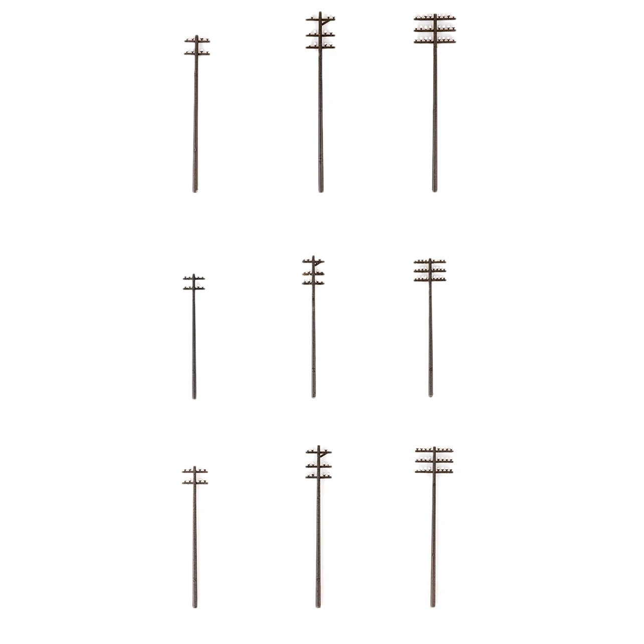 

15 Pcs Model Train Ho Scale DIY Architectural Model Telegraph Poles Material Sand Table Model Materials
