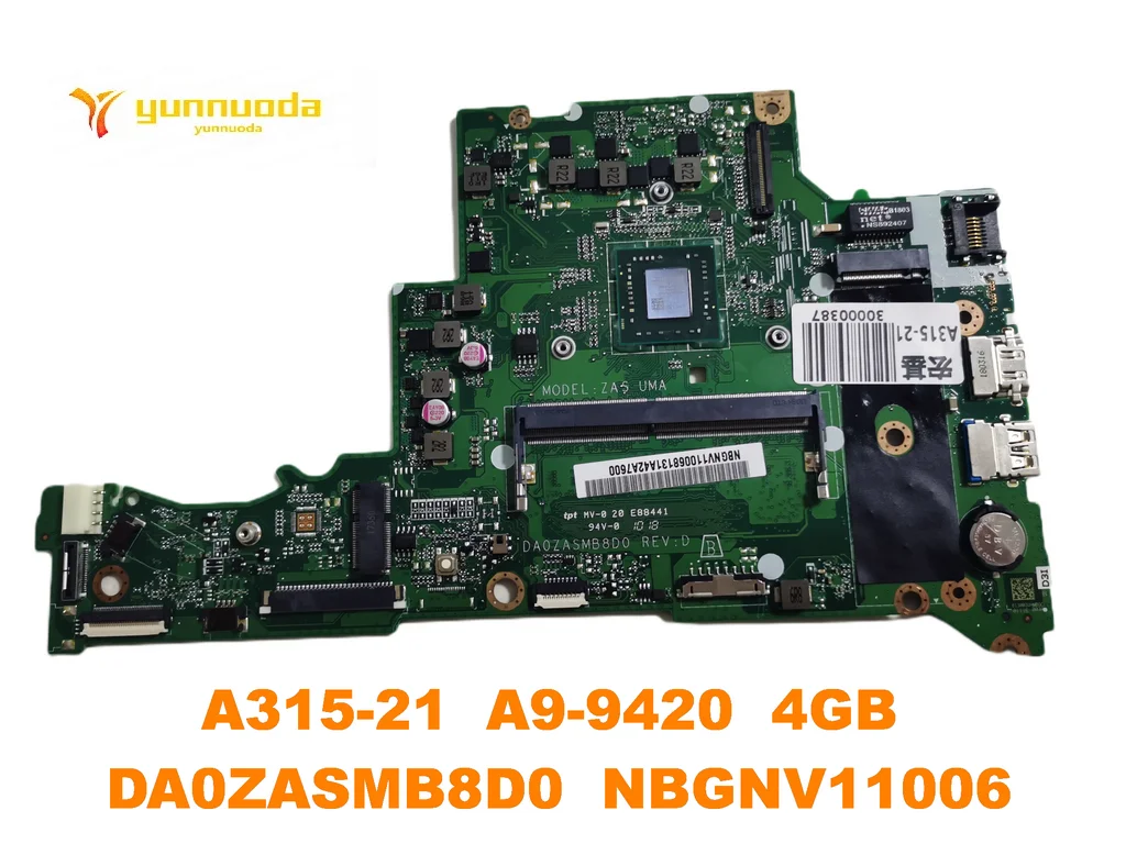 Оригинальная материнская плата для ноутбука ACER A315-21 4 Гб DA0ZASMB8D0 NBGNV11006