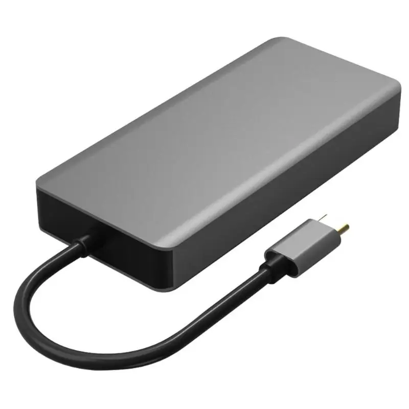 Кабель 3 в 1 конвертер TYPE-C в HDMI VGA с 3 концентраторными док-станциями