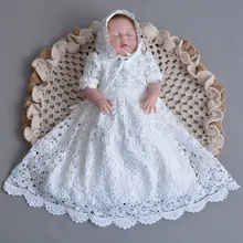 baby girl lace christening gown