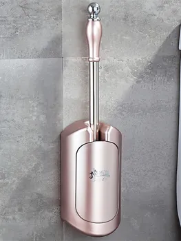 

Toilet brush free punching stainless steel handle toilet brush bathroom wall-mounted cleaning brush bathroom accessories