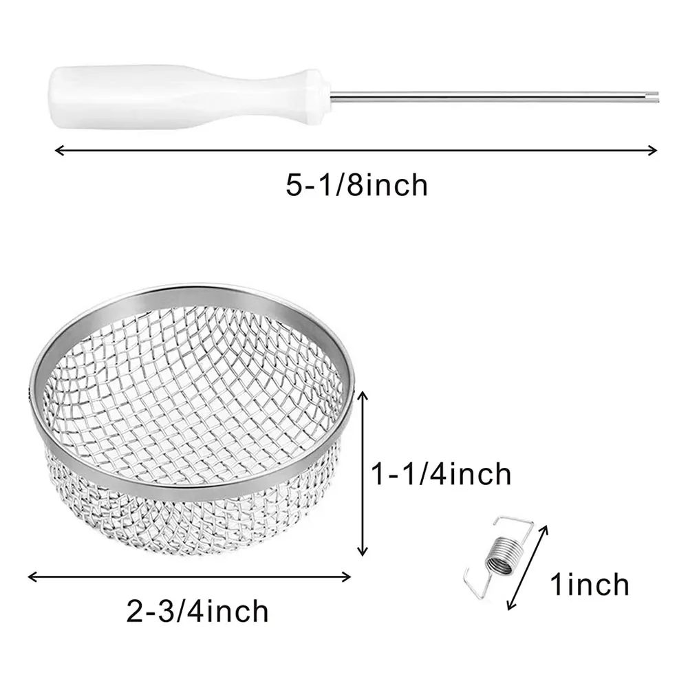 Iztoss 2 Упаковка летающих насекомых экран RV печь вентиляционная крышка 2,8 дюймов Нержавеющая сталь сетка с установочным инструментом Замена