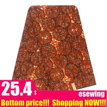 Настоящий гарантированный настоящий голландский воск высокого качества, ткань с принтом, 6 ярдов, африканская ткань для шитья, 120414