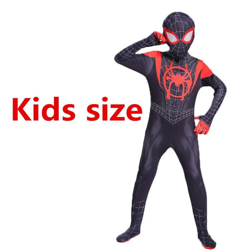 Kids costume 1 С «человеком-пауком» далеко от дома Питер паркеры Косплэй костюм зентай, костюм «Человек-паук» костюм супергероя боди костюм комбинезоны костюм для Хэллоуина - Цвет: Kids costume 1