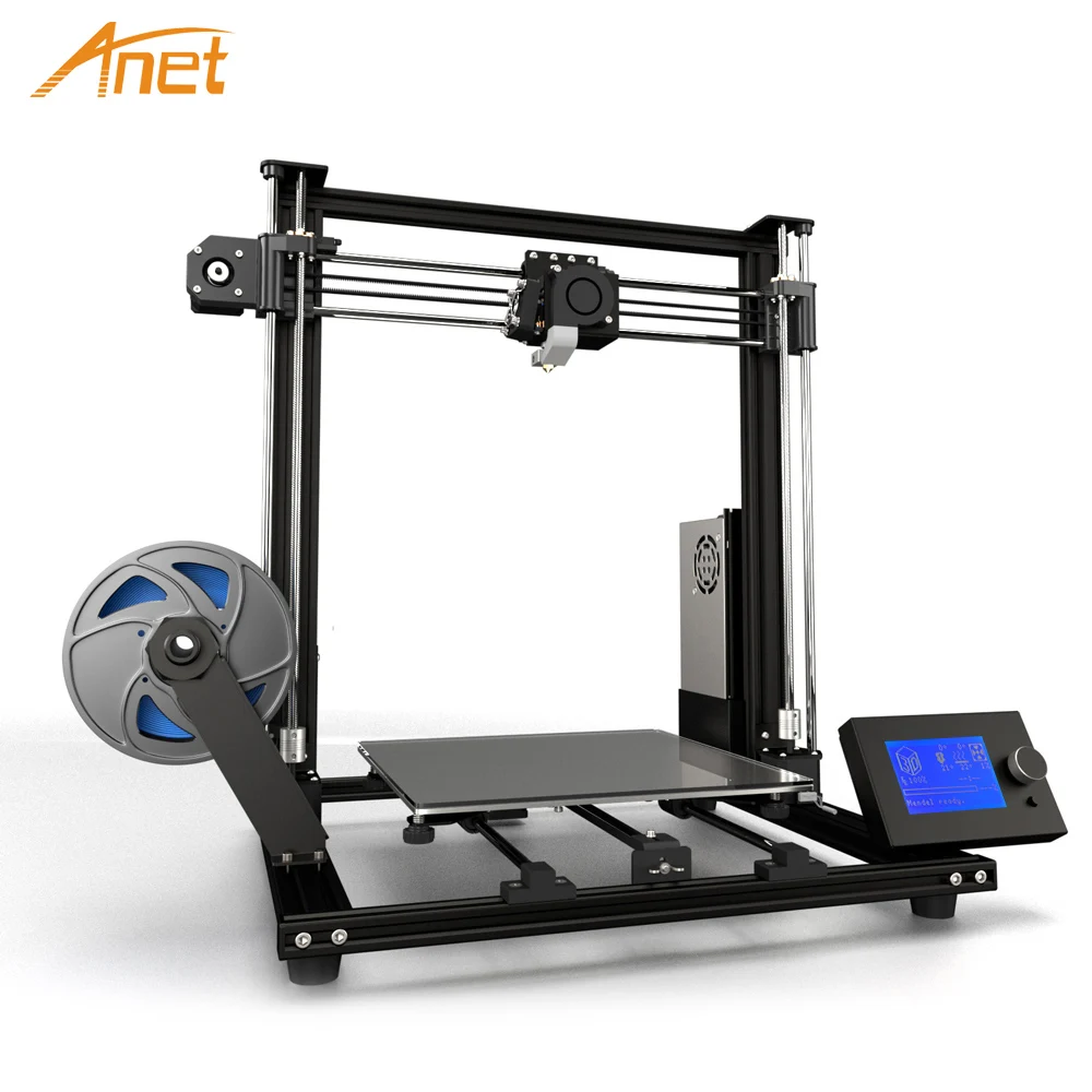 Модернизированный Высокоточный 3D принтер Anet A8 Plus большого размера с разрешением