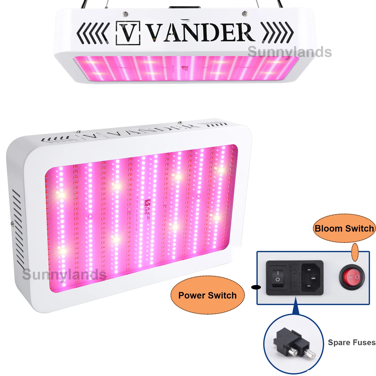 Led Grow Light Vander Life Spectrum Growing Lamp Indoor Plants Veg-flower-hydroponic-greenhouse-seeds - Growing Lamps - AliExpress