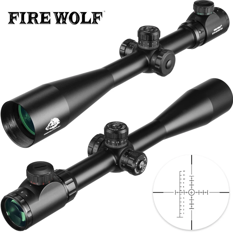 10-40x50 ESF IR Tactical Riflescope Mil-dot Reticle Rifle Scope Illuminated Hunt 