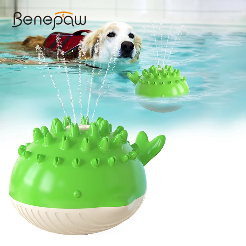 

Benepaw Summer Dog Toys Bouncing Floating Fetch Balls In Pool Water Spray Game Interactive Chew Toys Molar Teeth Cleaning
