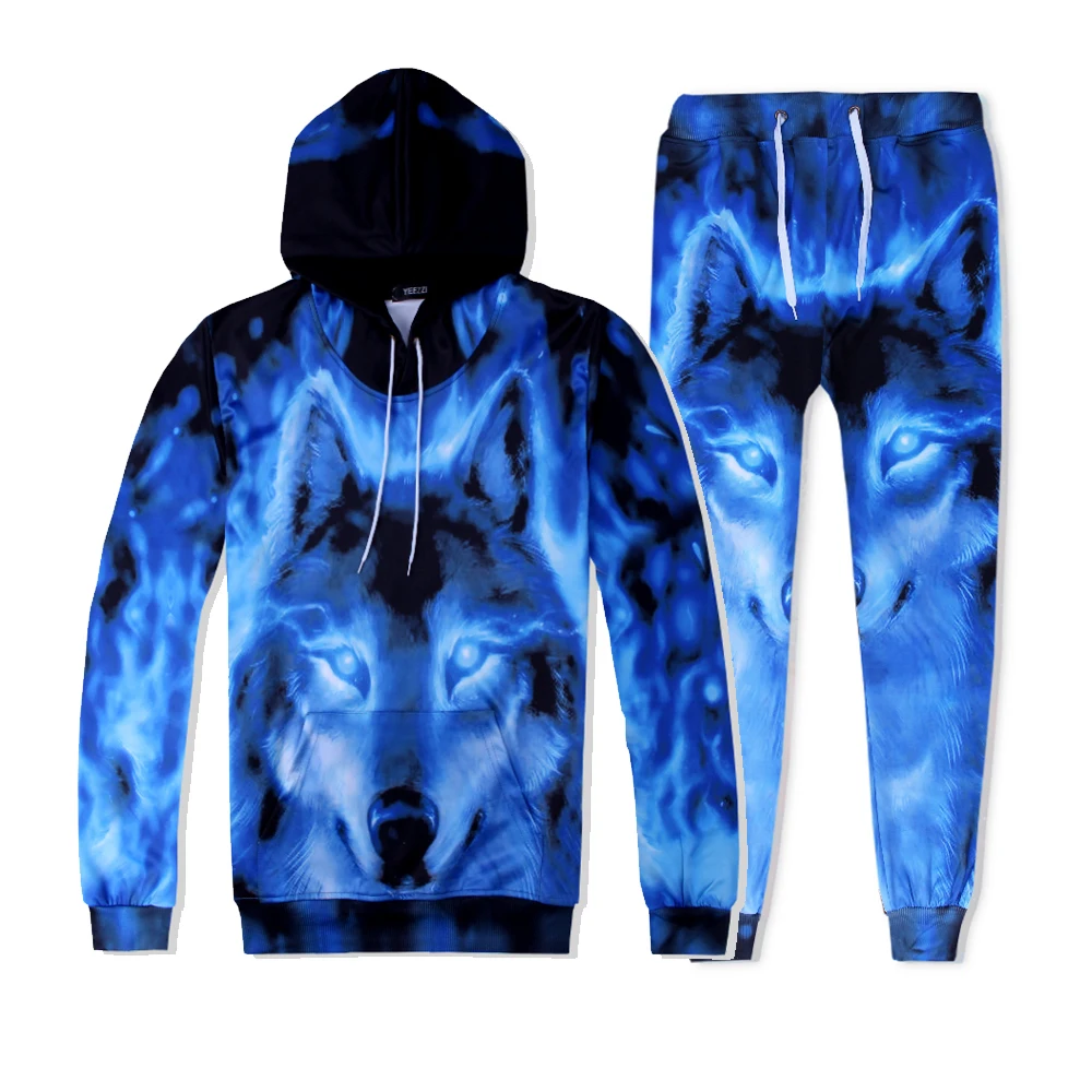 blue wolf hoodie