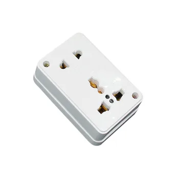 

10A 250V Home Power Socket Wall Desktop Surface Mounted 5 hole Wiring Connect Power Cord Electric Socket White