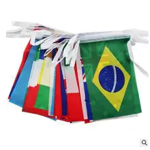 № 8 100 страны строка флаг мира все Штаты Национальный флаг Универсальный Висячие флажки Sub-бар КТВ в