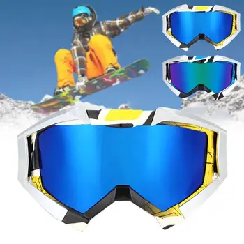 

Durable Ski Goggles Goggles 2 Colors Cycling Anti Fog UV Protection Snowboard Wind Mirror 2018 Game Outdoor Sport Antifogging