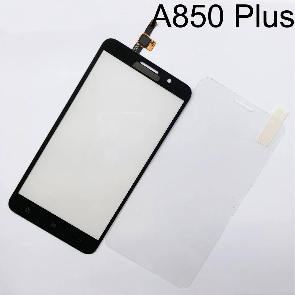 A850 Plus Black Сенсорное стекло для lenovo A850 Plus сенсорный экран дигитайзер панель замена Закаленное стекло пленка - Цвет: A850 Plus Black