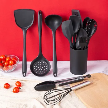 

Kitchen Tools Gel Kitchen Ware 12 Pieces Cooking Shovel Non-stick Pot Shovel Ten Pieces Mounted